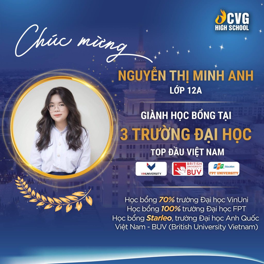 GƯƠNG MẶT CEO HIGH SCHOOL | NỮ SINH XUẤT SẮC GIÀNH 3 SUẤT HỌC BỔNG GIÁ TRỊ TẠI 3 TRƯỜNG ĐẠI HỌC TOP ĐẦU VIỆT NAM