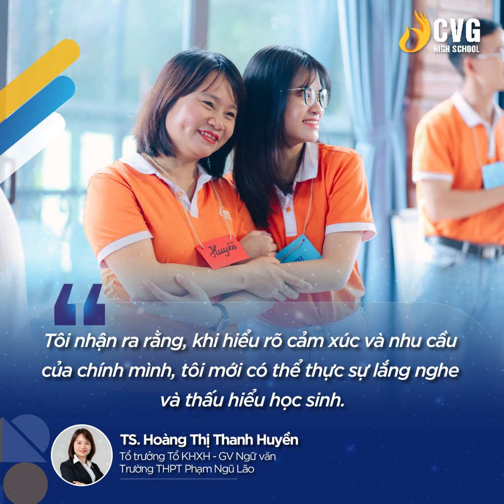 Chia sẻ của TS. Hoàng Thị Thanh Huyền - Tổ trưởng Tổ KHXH - Giáo viên bộ môn Ngữ Văn tại CEO High School về chìa khóa hạnh phúc của người giáo viên