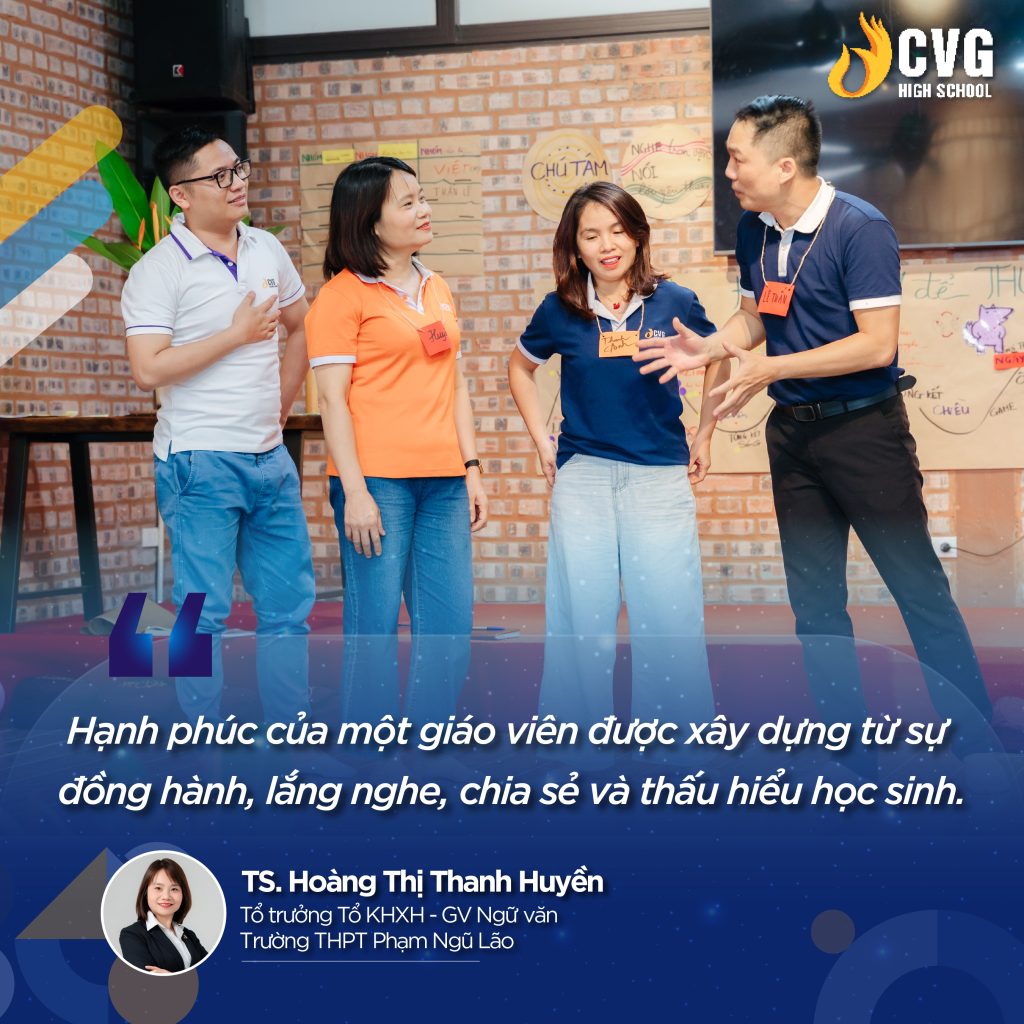 Chia sẻ của TS. Hoàng Thị Thanh Huyền - Tổ trưởng Tổ KHXH - Giáo viên bộ môn Ngữ Văn tại CEO High School về chìa khóa hạnh phúc của người giáo viên