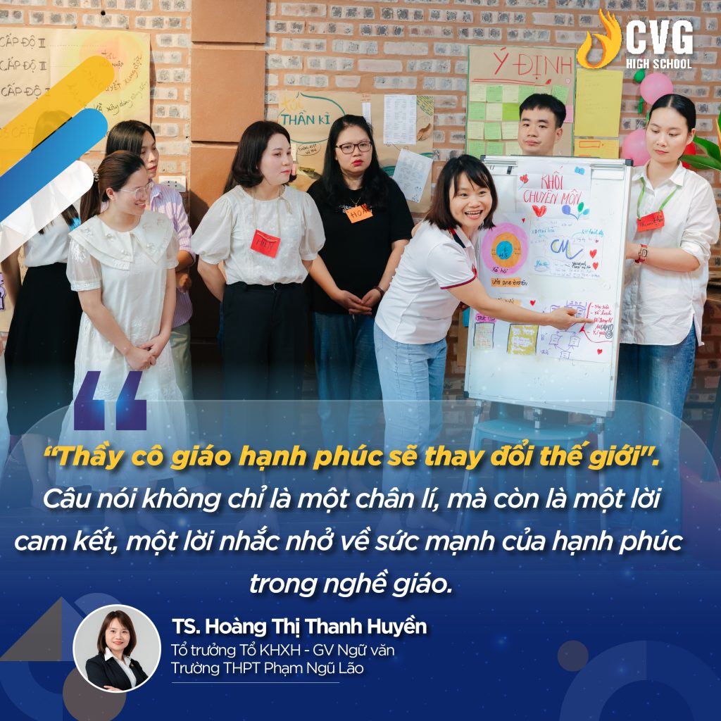 Chia sẻ của TS. Hoàng Thị Thanh Huyền - Tổ trưởng Tổ KHXH - Giáo viên bộ môn Ngữ Văn tại CEO High School về chìa khóa hạnh phúc của người giáo viên